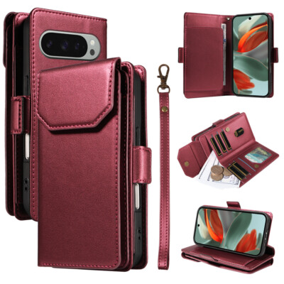 Fr Google Pixel 10 9 8 7 Pro XL 10A 9A 8A Wallet Case Flip Leather Purse Cover