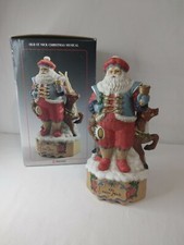 Old St. Nick Christmas Musical Ceramic Plays "Santa Claus is Coming to Town"