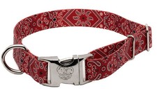 Country Brook Petz  Premium Red Bandana Dog Collar