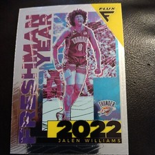 2022-23 Panini Flux - Freshman Year Silver Prizm #13 Jalen Williams (RC)