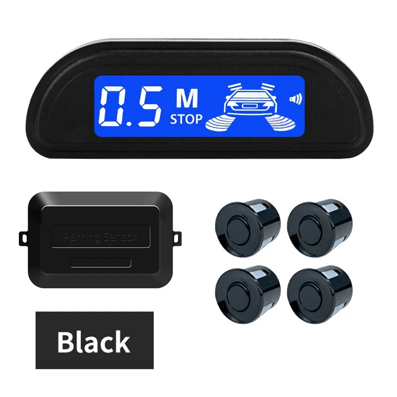 Car Parking Sensor Kit With Auto Parktronic Reverse LED Monitor 22mm 4 Sensors - Image 2 of 4