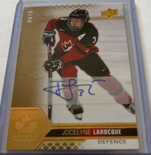JOCELYNE LAROCQUE  #67...2022 TEAM CANADA WOMEN'S ... GOLD FOIL AUTOGRAPH
