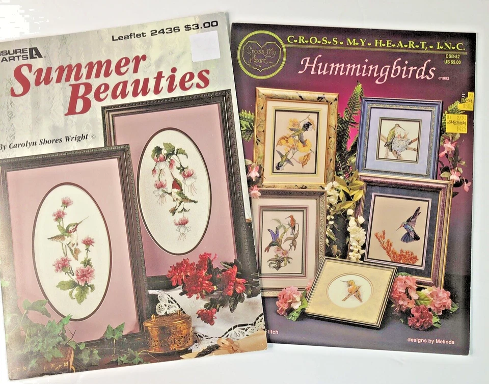 Hummingbirds Summer Beauties Counted Cross Stitch Booklets Cross My Heart L Arts - Image 2 of 4