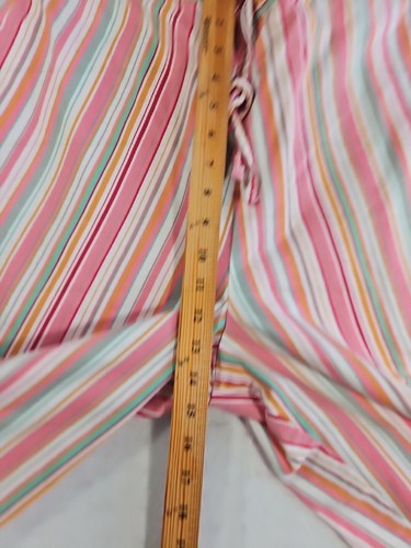 Bobby Brooks Capri Pants Women XL 18W Pink Striped Festival Rainbow Boho Hippie - Picture 9 of 15
