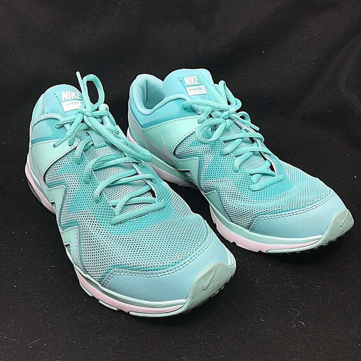 Nike aqua shop blue shoes