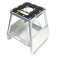 Pit Posse Motorcycle Panel ID Stand w/ Removable Tray Motocross Dirt Bike Silver