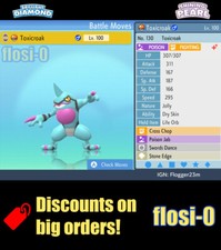 6IV Shiny Toxicroak Pokemon Brilliant Diamond and Shining Pearl