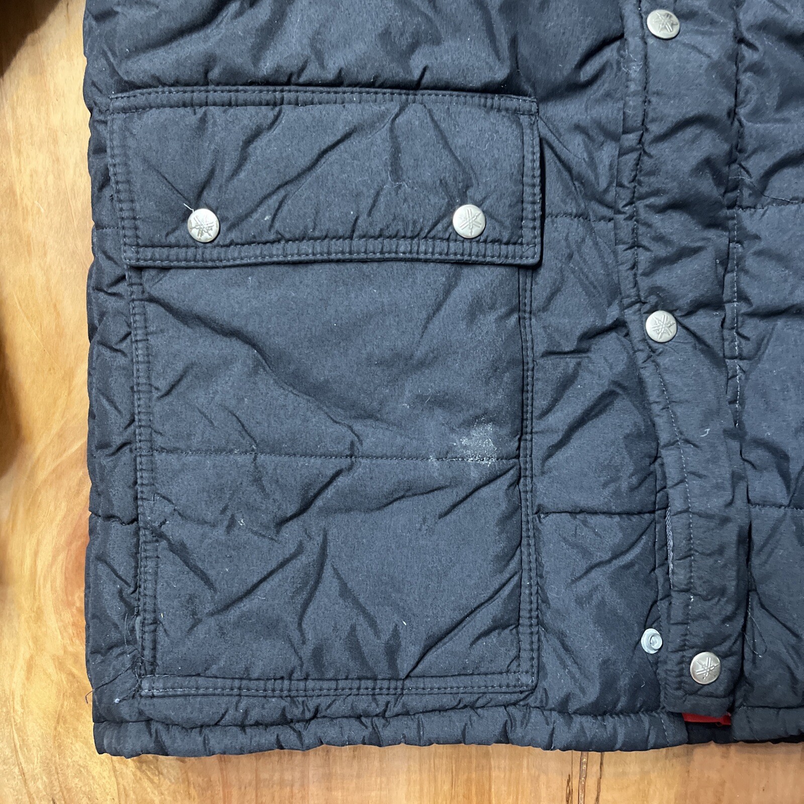 Vintage Yamaha Snowmobile Racing Jacket Snow Ski Insulated Nylon Red