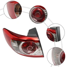 Tail Light Assembly For 2010-2012 Hyundai Santa Fe Left Side Outer Body Mounted