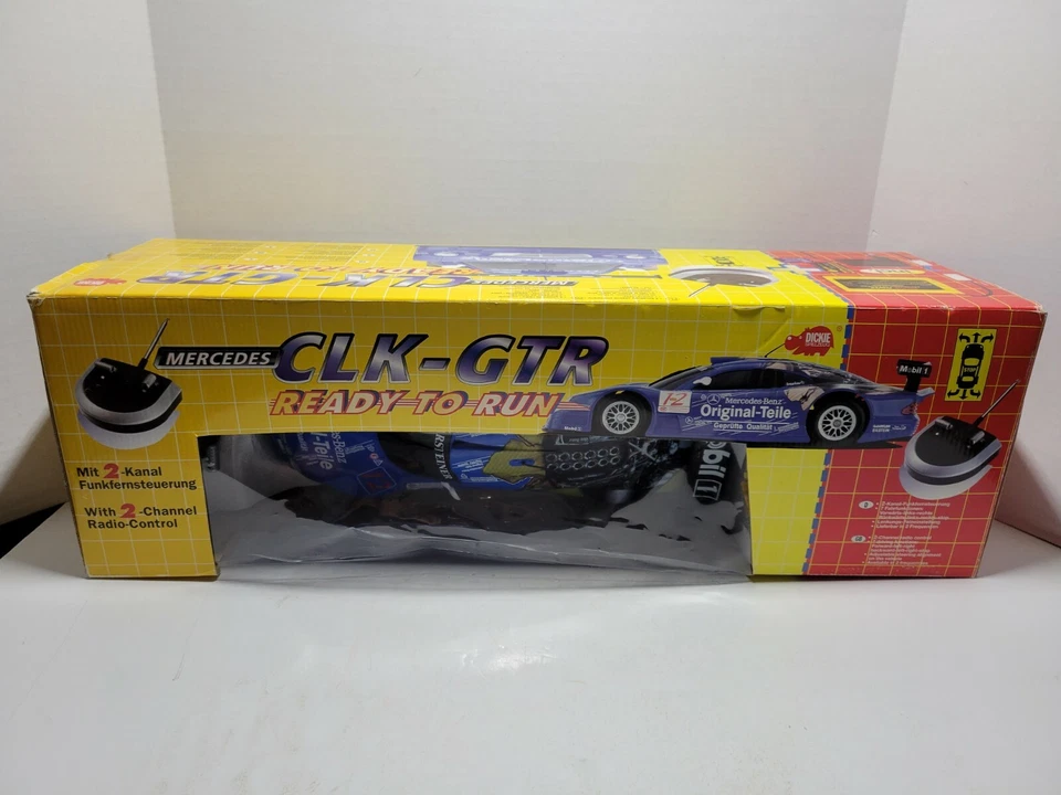Dickie Spielzeug Mercedes CLK-GTR Blue Limited Edition RC Car w/ Remote Control - Image 3 of 4