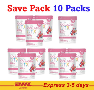 10X JOJI Gluta Collagen DTX Fiber SECRET YOUNG Skin Fiber Mixed Berry  200,000MG | eBay