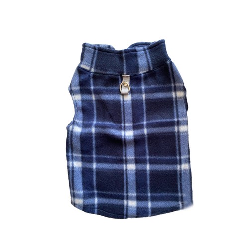 Dog Sweater Pet Supplies Pet Clothes Dog Coat Dog Vest Fleece With Traction Ring - Picture 8 of 12
