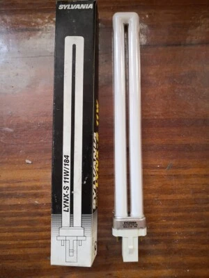 Lampada Sylvania Lynx-S 2 pin 11W/184 attacco G23. Nuova e rara