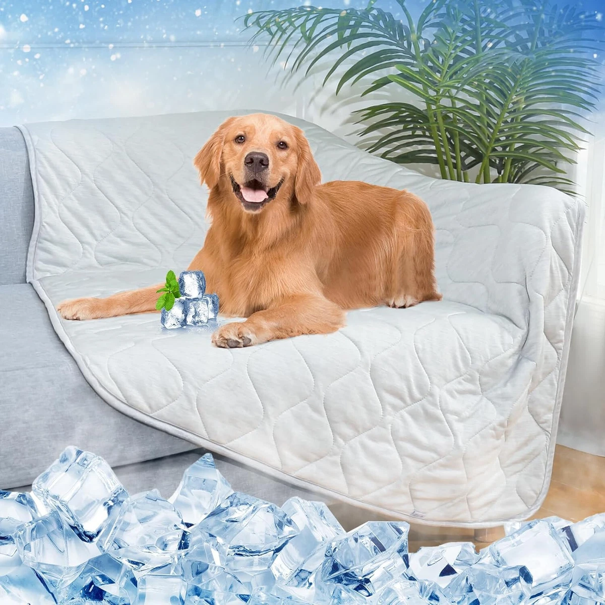 Rywell Dog Cooling Blanket 40 60IN Dog Cooling Mat Q Max 0.5