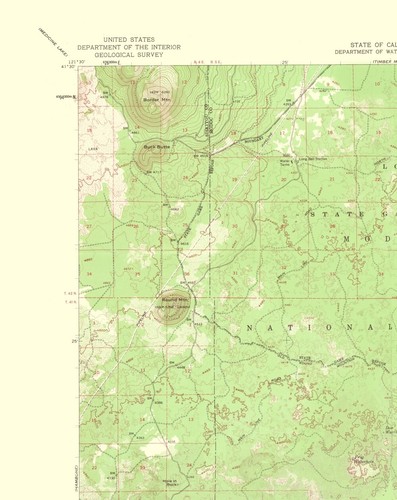 Topographical Map - White Horse California Quad - USGS 1956 - 23 x 28.93 - Bild 2 von 20