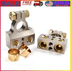 2 Car Battery Terminal Connector Top Post Positive Negative Heavy Duty Universal