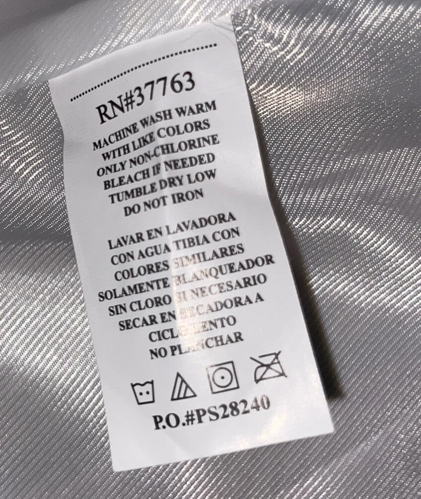 NWT Perry Ellis Full Zip Hooded Mens Size XL Jacket White - product detail image 13