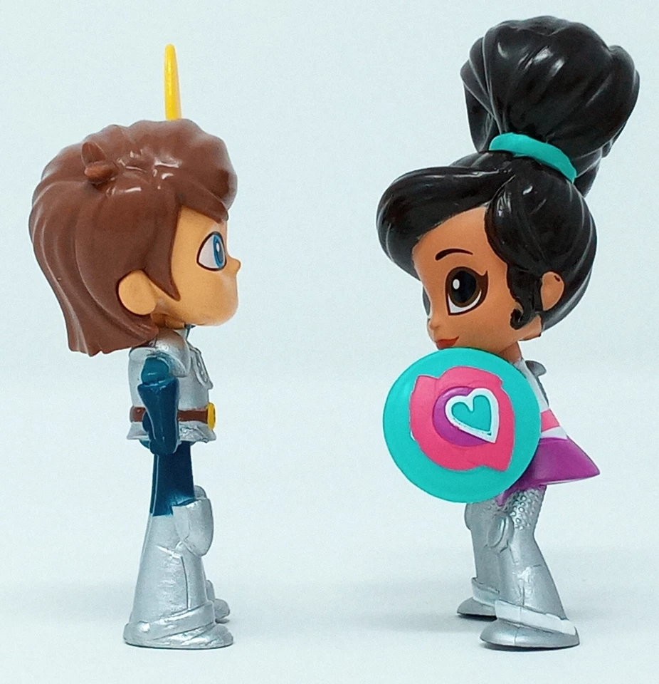 Figuras Princesa Caballero Nella y Garrett 3.5" 2017 2018 Viacom Nickelodeon Foto 2 de 4