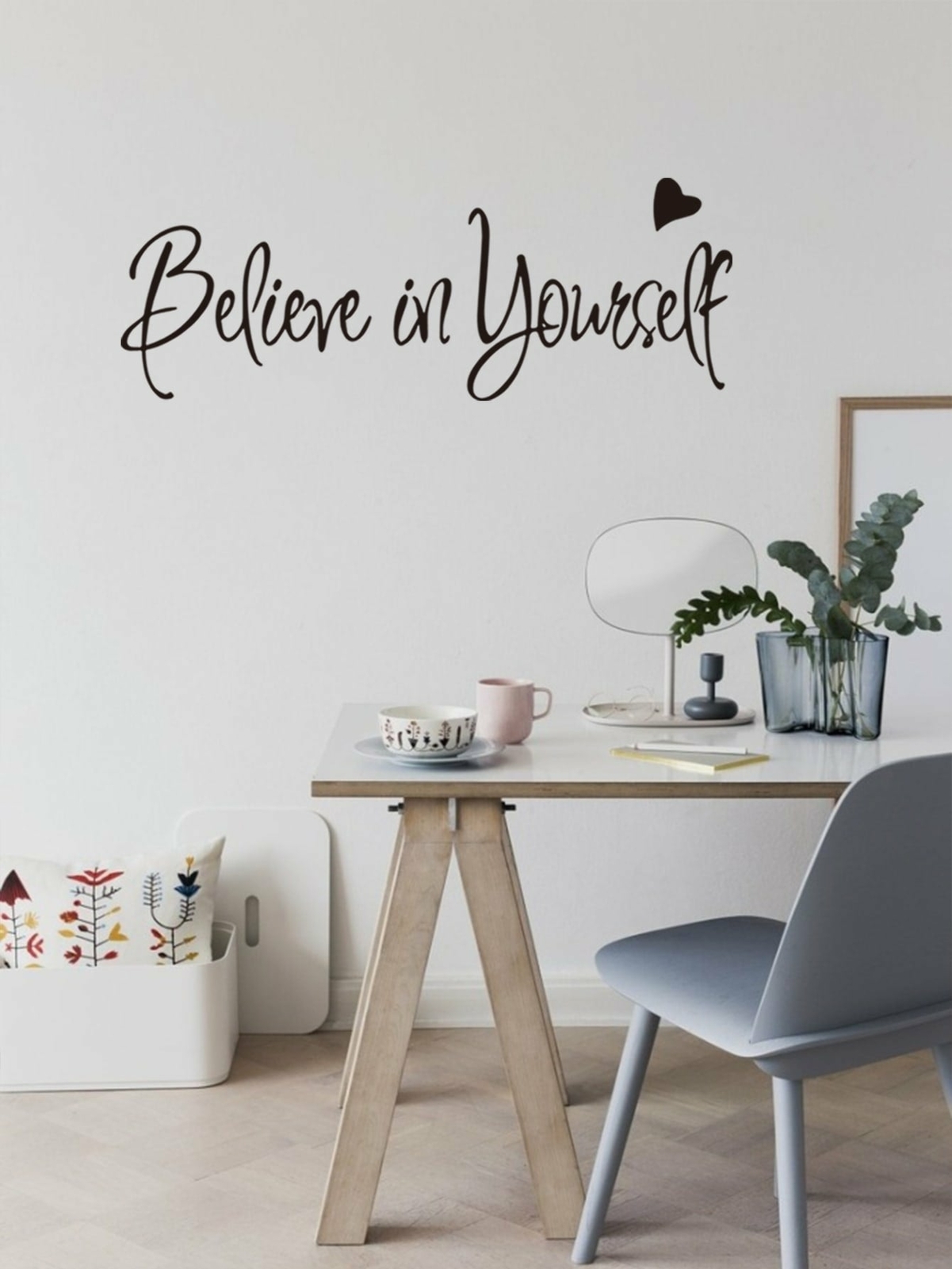 Removable Vinyl Wall Sticker Slogan Graphic Peel and Stick Decal Decor