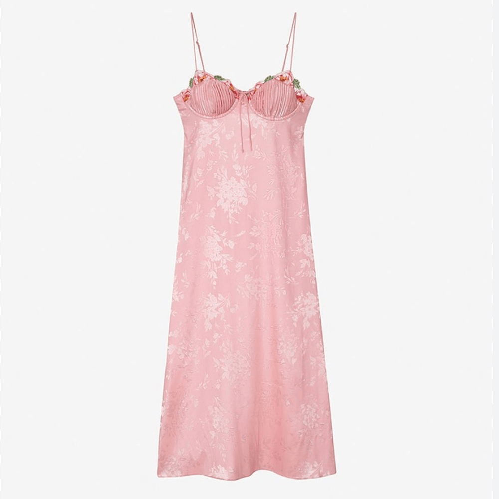 for Love & Lemons Lola Midi Dress, Pink, XL - Women's Slips - Victoria's Secret
