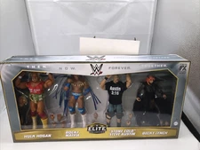 WWE Elite Collection Then Now Forever Together 6” Figure 4 Pack Damaged Box