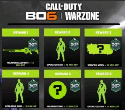 Call Of Duty Black Ops 6 FULL SET 6 Energy Codes OperatorBlueprint PC PS4/5 Xbox
