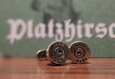 Manschettenknöpfe, Patronenschmuck, Jagdschmuck, 7x64 Geco, Forst