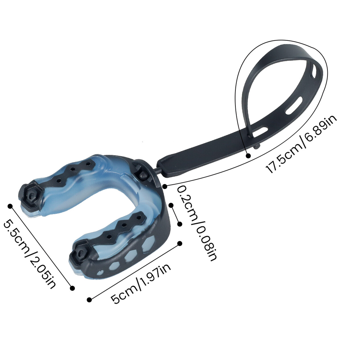 2pcs Football Mouth Guard Sports Mouth Braces for Kids Soft Youth