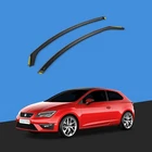 Seat Leon MK3 2013-2020 3 Door Hatchback Wind Deflectors In-Channel Guards 2pc