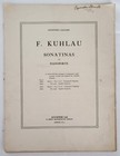 Kuhlau Sonatinas For Pianoforte - Augener's,  Sheet Music, Vintage, Six Pieces.