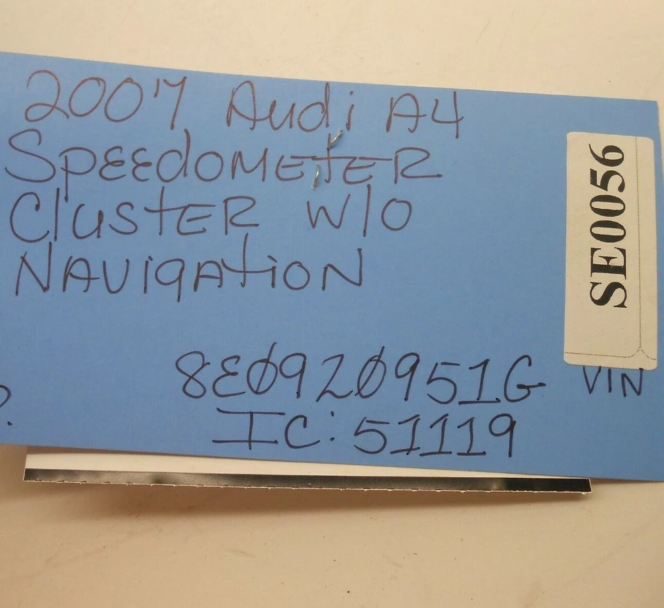 2007 AUDI A4 СПИДОМЕТР КЛАСТЕР БЕЗ НАВИГАЦИИ 8E0920951G IC 51119 SE0056 - Изображение 4 из 4
