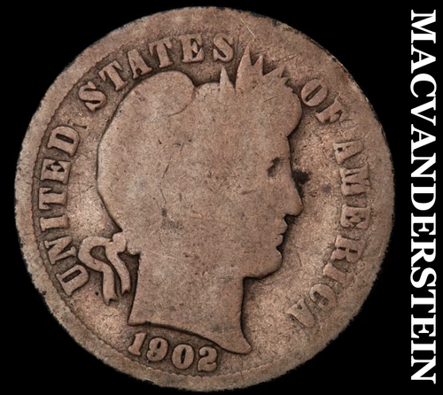 1902-O Barber Dime- Silver- Scarce Better Date No Reserve #J839