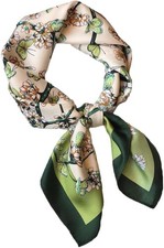 Women  s Satin Silk Feel Head Scarf 27.5"x27.5" Medium Square Elegant