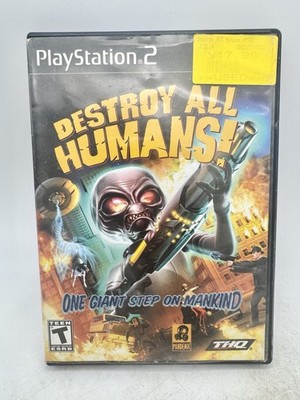 Destroy All Humans for PS2 Sony PlayStation 2- Complete CIB Black Label