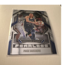 Panini Prizm WNBA Fearless Paige Bueckers Rookie Insert #13 Dallas Wings 2025
