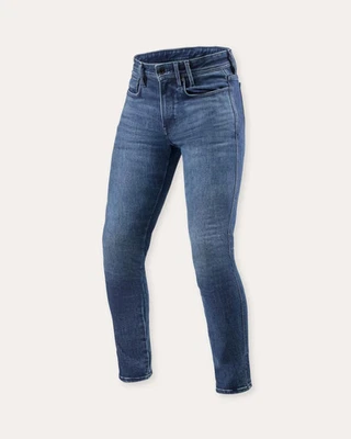 Jeans Moto Homme Revit Piston 3 Skinny Bleu Moyen Délavé 28 30 31 32 33 34 - Photo 1/4