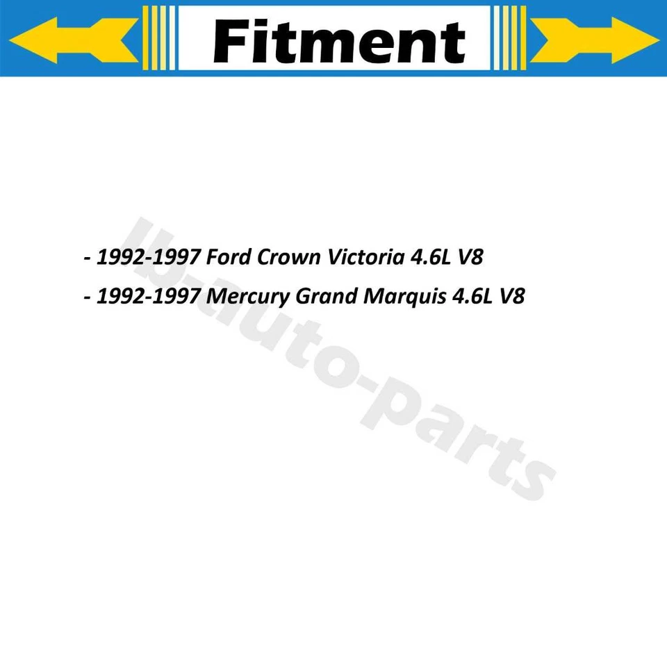 Linha de mangueira de freio externa traseira 2x para Mercury Grand Marquis 4.6L 1992-1997 - Imagem 2 de 4
