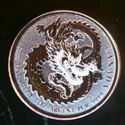 2019 Year Of Dragon Royal Canada Mint Lunar Zodiac -0.999 Silver 1 Oz Art Coin