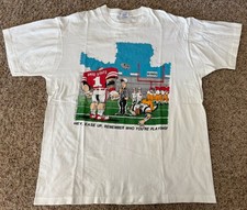 Vintage 80s  Ohio State Buckeyes Michigan Rivalry The Game Single Stitch T Shirt