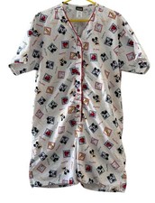 Vtg Disney Mickey Unlimited One Piece Pajama 100 Cotton Flannel Adult Large
