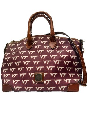 Dooney & Bourke VT Virginia Tech Hokies Satchel Bag Purse