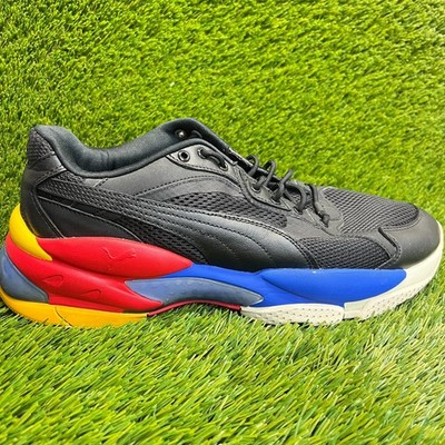 Puma LQD Cell Epsilon Mens Size 11 Black Blue Athletic Running Shoes Sneakers