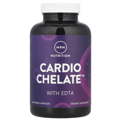 MRM Cardio Chelate with EDTA 180 Vegetarian Capsules Gluten-Free, GMP Quality