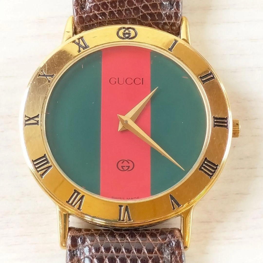 Montre Bracelet Homme GUCCI Sherry Line 3000M Quartz Sans Boîte Fonctionnement Confirmé