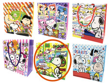 Snoopy Peanuts PP bag Tote bag Shopping bag - 20 x 19cm - Yellow - New with tag