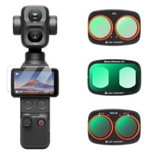 K F CONCEPT Magnetic 3-Pack Filter Kit for DJI Osmo Pocket 4P