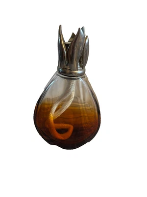LAMPE BERGER FRANCE vintage en verre fumé - Photo 1/4