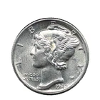 1942 Mercury Dime BU/UNC. 90% Silver 10c U.S Coin