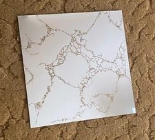 1979 Vintage Hoyne 12" x 12" Mirror wall ceiling tiles GOLD VEIN, Set of 5