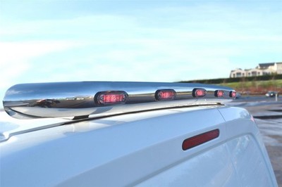 Dachträger hinten + LEDs passend für Fiat Scudo 1995 - 2007 Edelstahl Zubehör